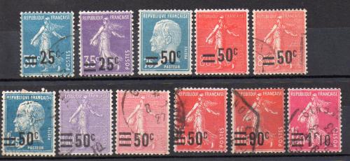 Francia Año 1926-27 Nº Yvert 217/28 (o)